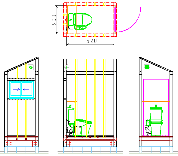 実家トイレレイアウト案