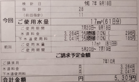 水洗トイレに変えてみた!使用後の感想と上下水道料金の変化 7 2005 07 09上下水道