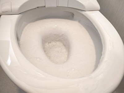 便器 ブラシ後泡1
